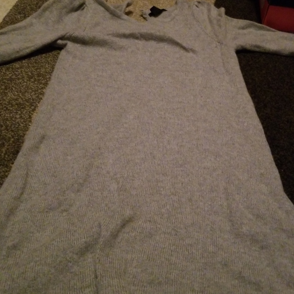 Tunic length sweater